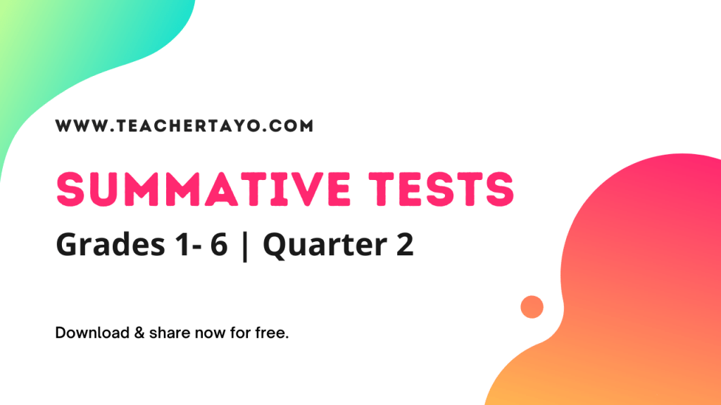 4th Quarter Summative Test No 3 With Answer Keys Modules 5 6 Deped 7883