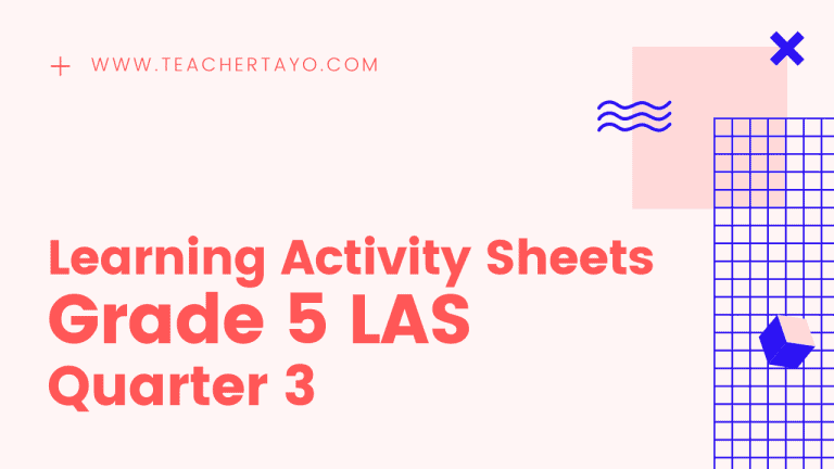 Grade 5 Learning Activity Sheets Quarter 3