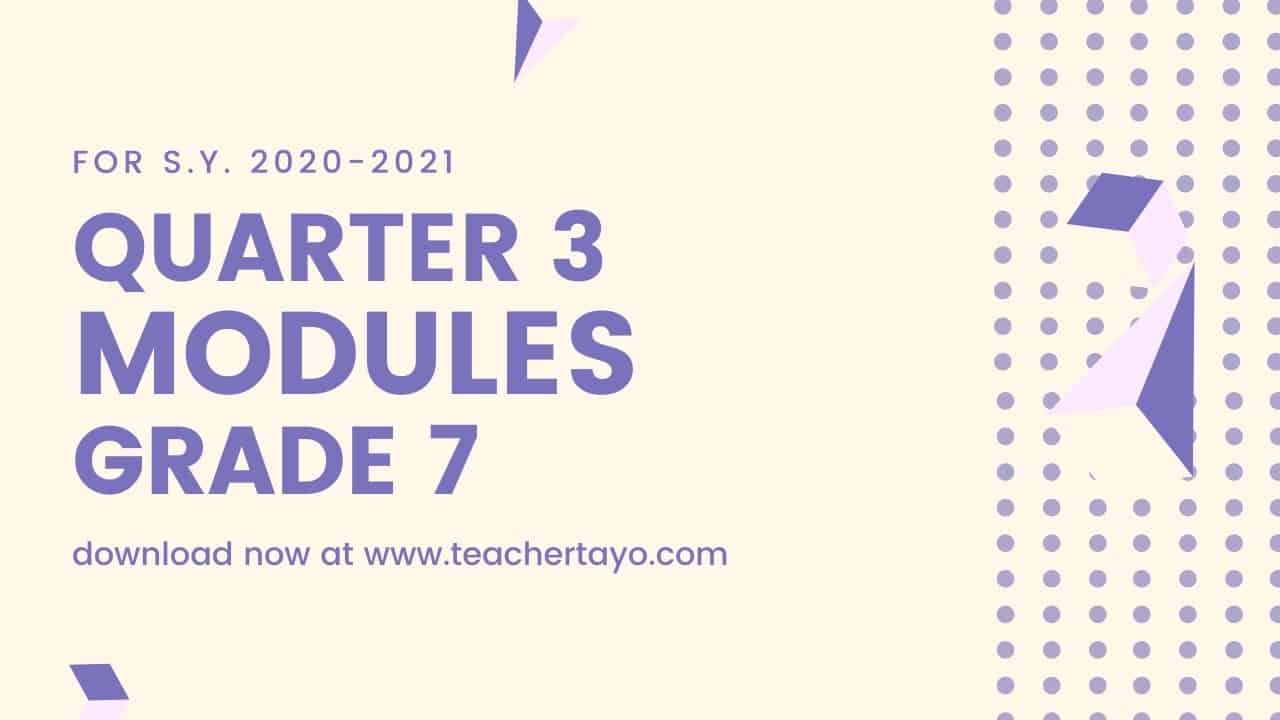 Grade 7 Self Learning Modules Quarter 2 All Subjects Teachers Click ...