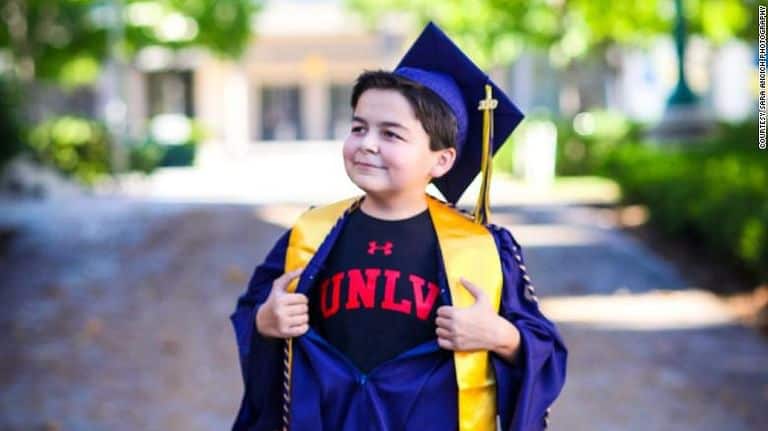 13-year-old boy who graduated from college