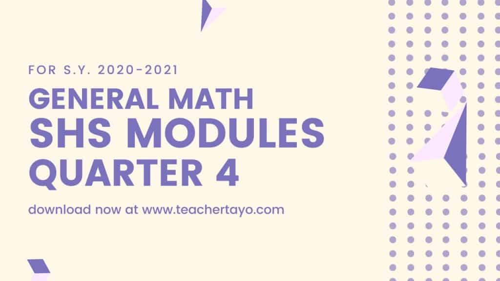 General Math Senior High School Learning Modules