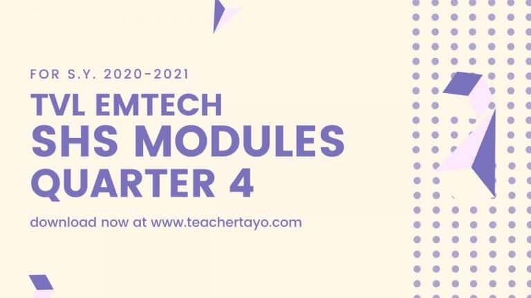 TVL EmTech Senior High School Learning Modules
