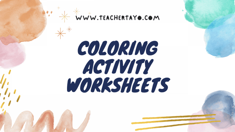 Coloring Activity Worksheets