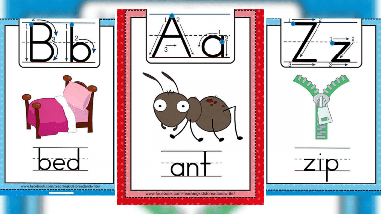 A-Z Alphabet Flashcards with Images