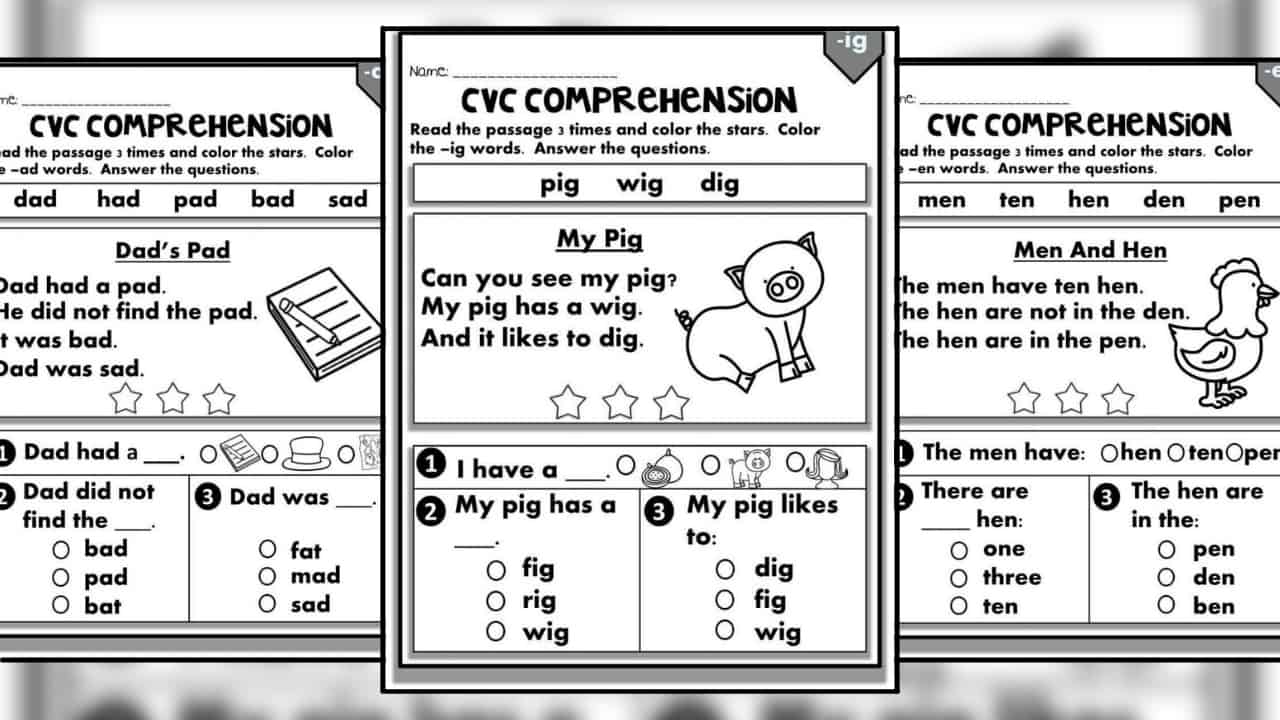 CVC Worksheet Teacher Tayo
