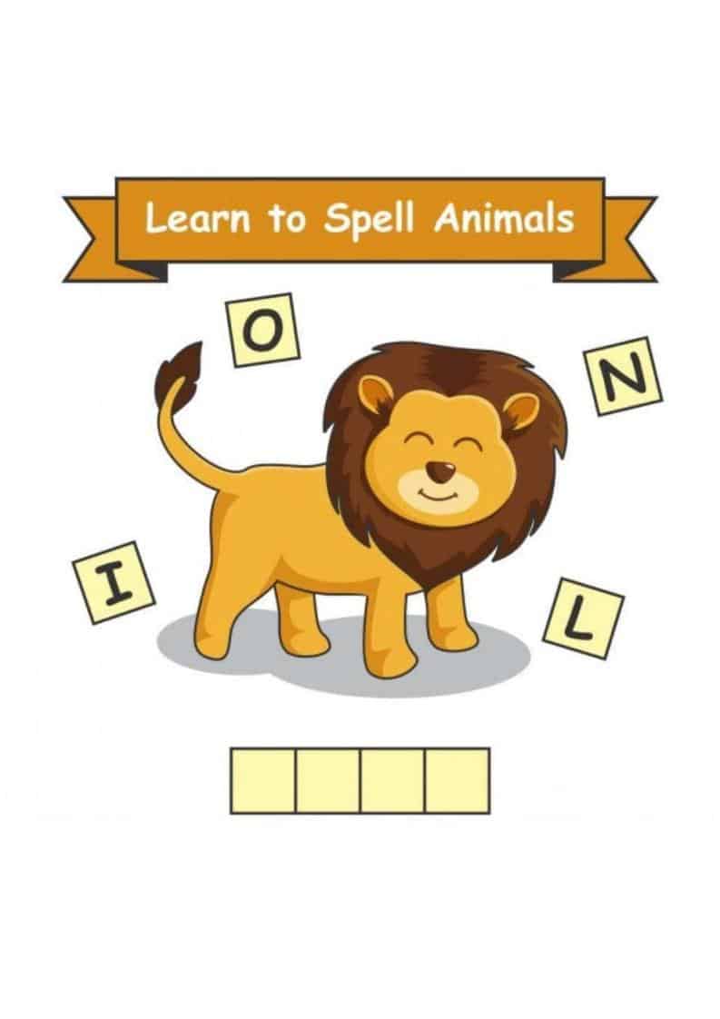 Learn To Spell Animal Names