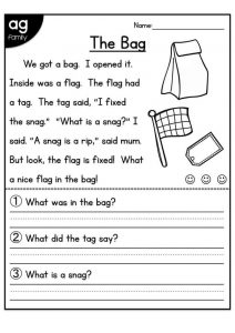 Reading Comprehension Worksheet - Teacher Tayo